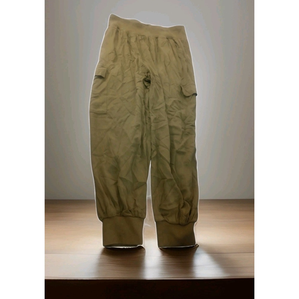 C&C California Jogger Cargo Lyocell Pants Womens XL Green Pull On  Flowy